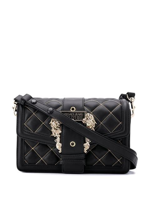 versace jeans quilted shoulder bag|versace jeans bags outlet.